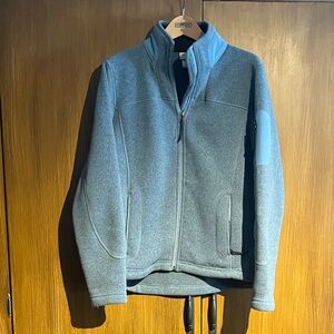 L.L. Bean Women’s heather blue Fleece Jacket Size M